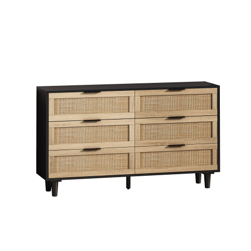 Drawers Rattan Storage Cabinet for Bedroom