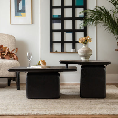 Vintage Square Coffee Table Set