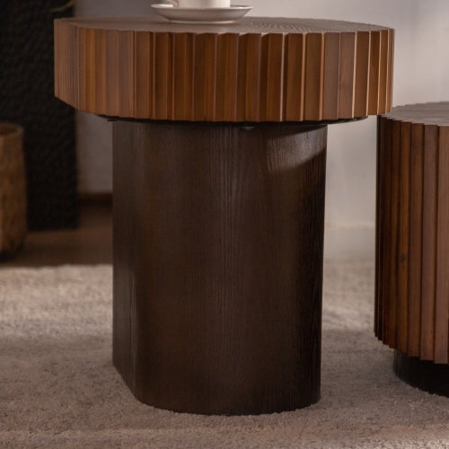 Handcraft Round Nesting Coffee Table Set