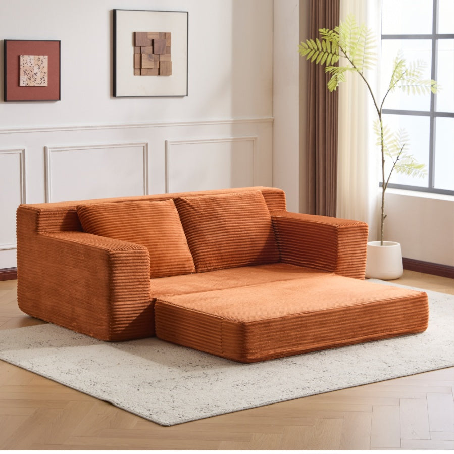 Sunset Corduroy Loveseat Sofa Bed