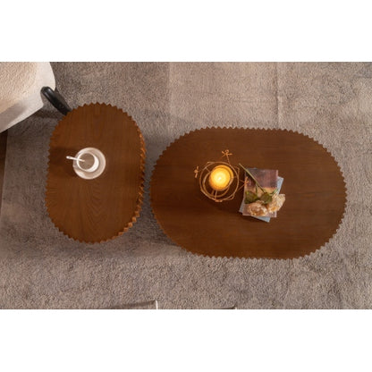 Handcraft Round Nesting Coffee Table Set