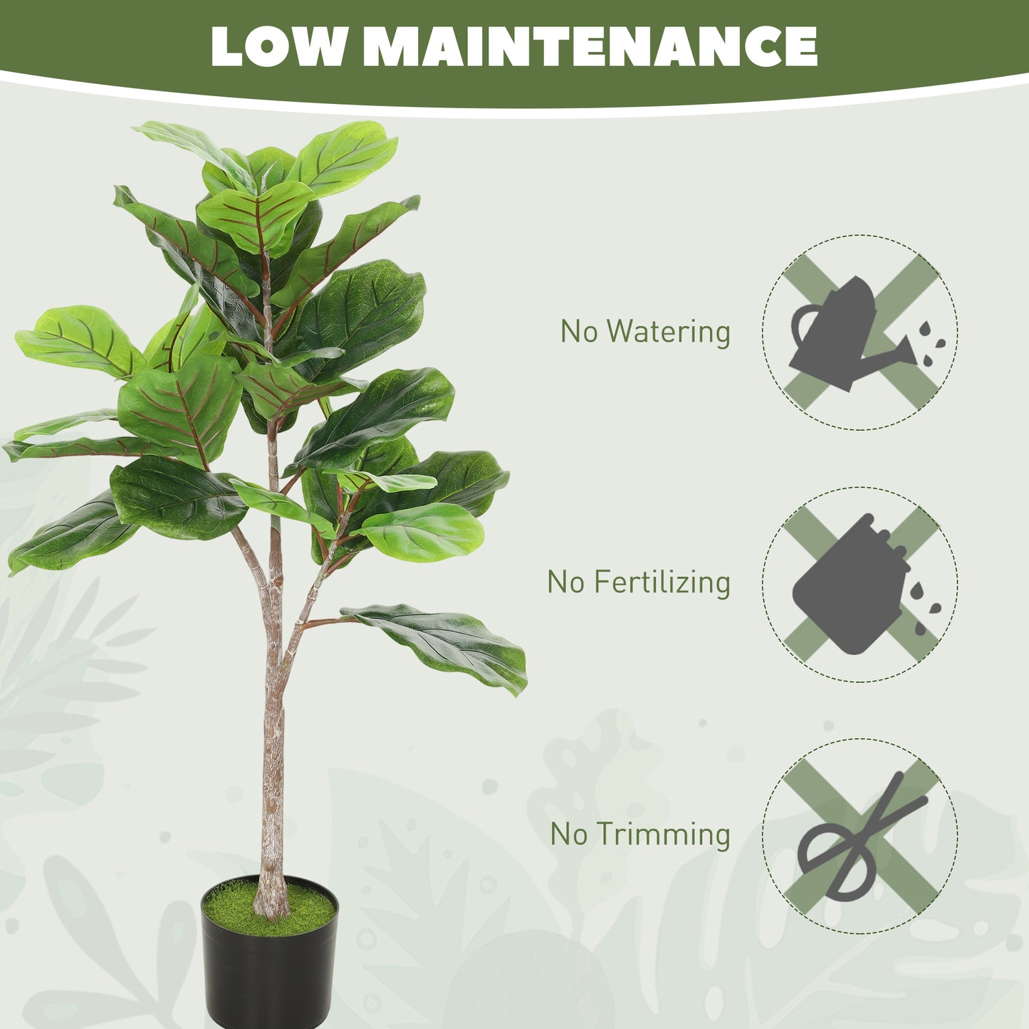 43" Artificial Fiddle Leaf Fig Tree