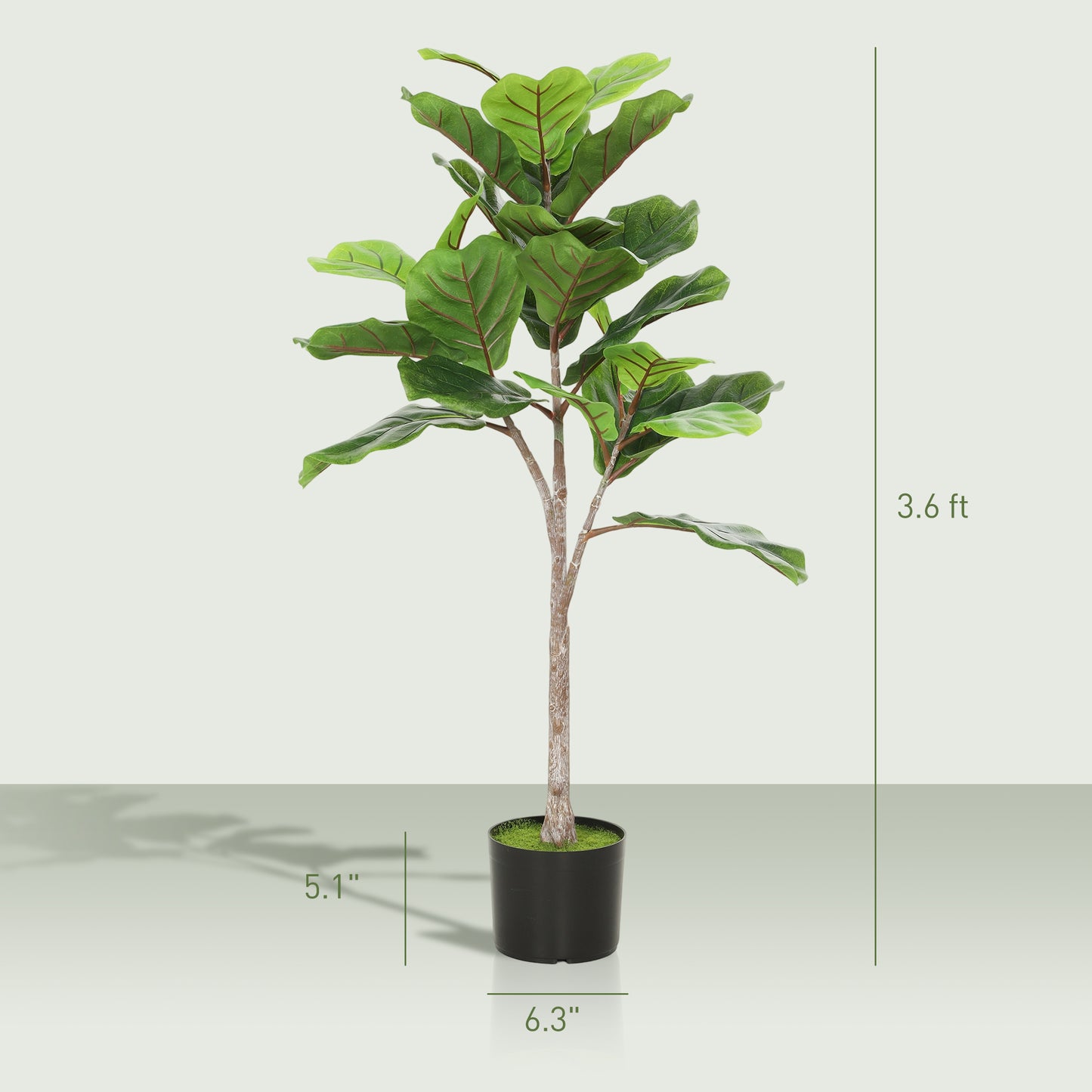 43" Artificial Fiddle Leaf Fig Tree