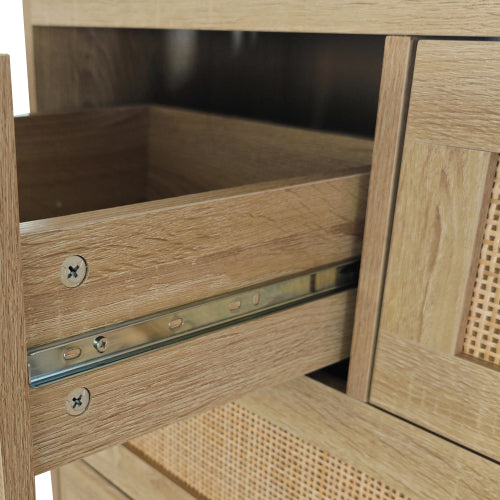 4 Drawer Rattan Cabinet For Bedroom